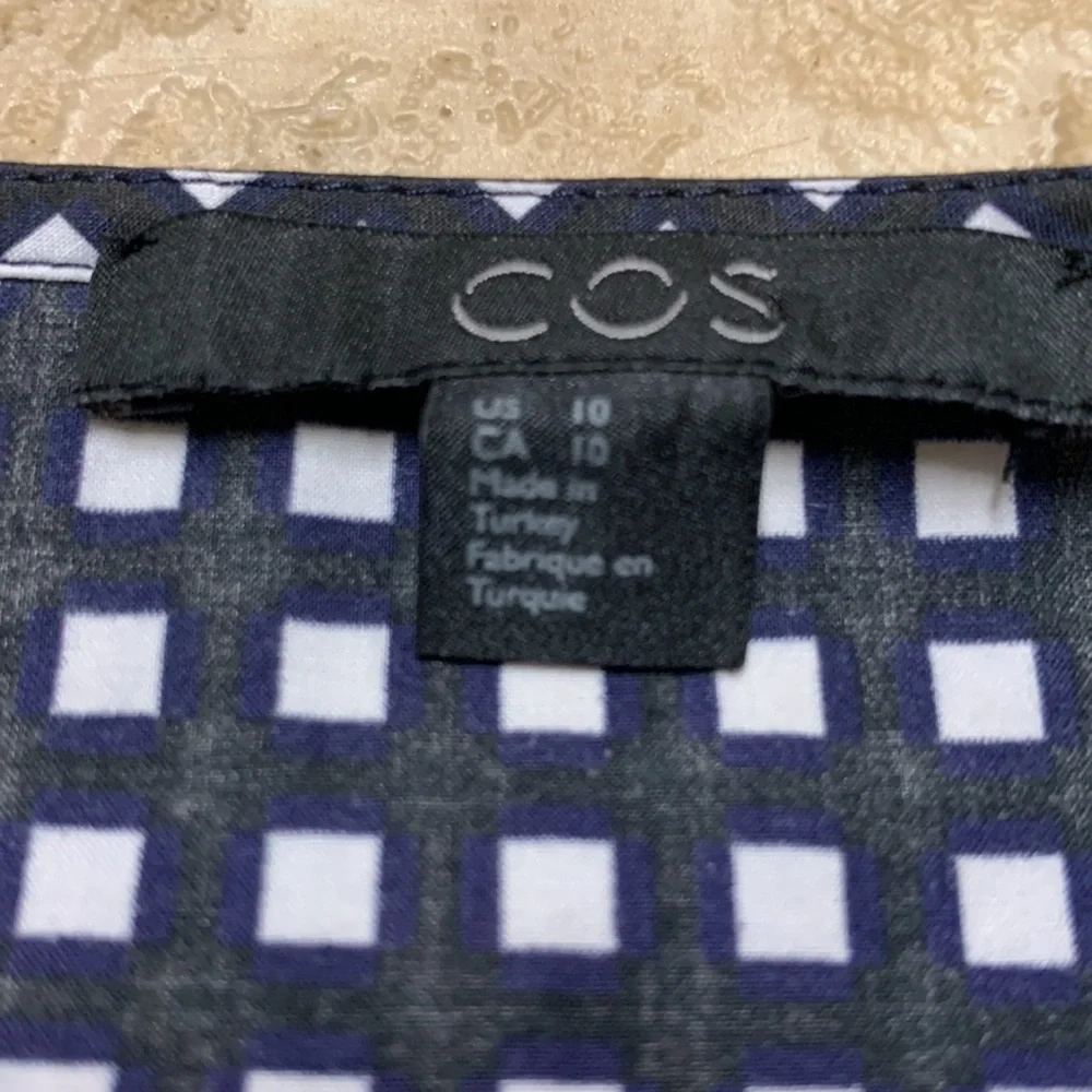 Women's Blue and Black Checkered Top - Picture 4 of 6